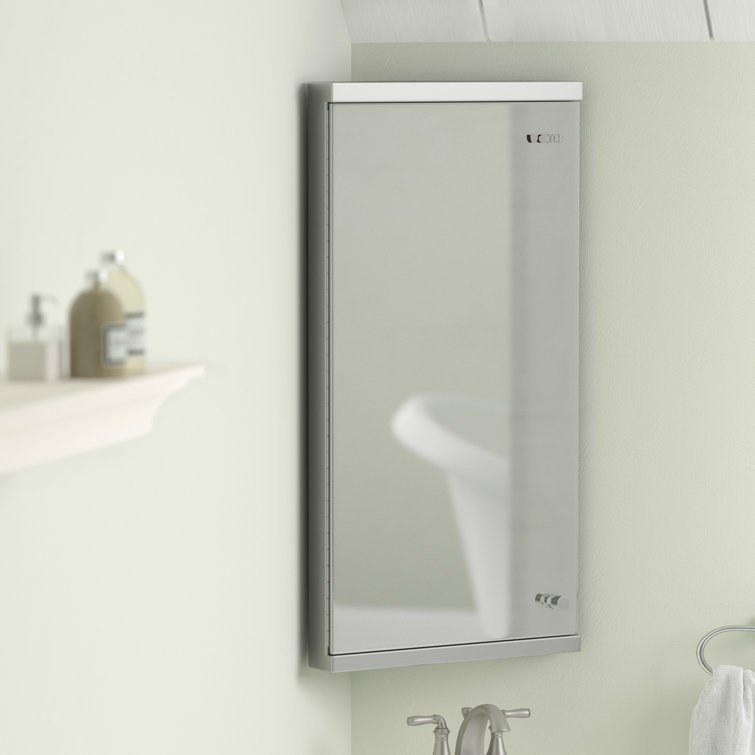 Rebrilliant Corner Mount Framed 1 Door Medicine Wayfair.ca